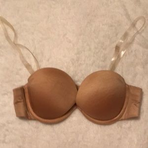 Victoria’s Secret push up nude strapless bra 32A